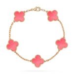 [Eternal Jewelry]CLOVER 5 PINK MOP BRACELET - 图片 2