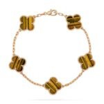 [Eternal Jewelry]CLOVER  5 MOTIFS TIGER EYE BRACELET - 图片 2