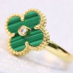 [Eternal Jewelry]CLOVER MALACHITE RING GOLD DIAMOND - 图片 4