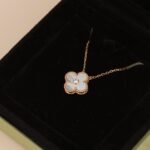 [Eternal Jewelry]CLOVER 15MM DIAMOND WHITE FRITILLARIA NECKLACE - 图片 5