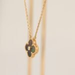 [Eternal Jewelry]CLOVER 15MM DIAMOND AND MOTHER-OF-GREY NECKLACE - 图片 3