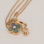 [Eternal Jewelry]CLOVER 15MM DIAMOND AND MOTHER-OF-GREY NECKLACE - 图片 2