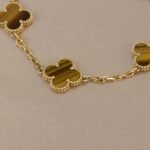 [Eternal Jewelry]CLOVER  5 MOTIFS TIGER EYE BRACELET - 图片 5