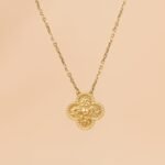 [Eternal Jewelry]CLOVER 15MM  BRONZING NECKLACE - 图片 2