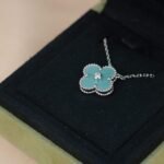 [Eternal Jewelry]CLOVER 15MM DIAMOND SVRES PORCELAIN  NECKLACE SILVER - 图片 2