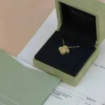 [Eternal Jewelry]CLOVER 15MM DIAMOND GOLD MOTHER OF PEARL NECKLACE - 图片 2