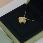 [Eternal Jewelry]CLOVER 15MM DIAMOND GOLD MOTHER OF PEARL NECKLACE - 图片 4