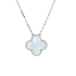 [Eternal Jewelry]CLOVER  15MM WHITE MOTHER-OF-PEARL SILVER - 图片 2
