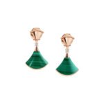 [Eternal Jewelry]DREAM MALACHITE PINK GOLD EARRINGS - 图片 2
