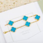 [Eternal Jewelry]CLOVER 5 MOTIFS TURQUOISE BRACELET - 图片 3