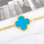 [Eternal Jewelry]CLOVER 5 MOTIFS TURQUOISE BRACELET - 图片 4