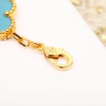 [Eternal Jewelry]CLOVER 5 MOTIF TURQUOISE DIAMOND GOLD BRACELET - 图片 6