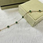 [Eternal Jewelry]CLOVER 6 MOTIF MALACHITE BRACELET - 图片 5