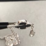 [Eternal Jewelry]CLOVER 5 MOTIF ONYXS DIAMOND BRACELET SILVER - 图片 6