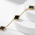 [Eternal Jewelry]CLOVER 10 MOTIFS ONYX NECKLACE - 图片 7