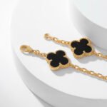 [Eternal Jewelry]CLOVER 10 MOTIFS ONYX NECKLACE - 图片 8