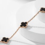 [Eternal Jewelry]CLOVER 10 MOTIFS ONYX NECKLACE - 图片 14