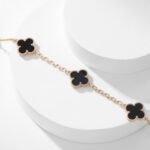[Eternal Jewelry]CLOVER 10 MOTIFS ONYX NECKLACE - 图片 15