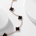 [Eternal Jewelry]CLOVER 10 MOTIFS ONYX NECKLACE - 图片 16