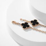 [Eternal Jewelry]CLOVER 10 MOTIFS ONYX NECKLACE - 图片 17