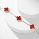 [Eternal Jewelry]CLOVER 10 MOTIFS CARNELIAN NECKLACE - 图片 16
