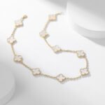 [Eternal Jewelry]CLOVER 10 MOTIFS WHITE MOTHER OF PEARL NECKLACE