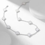 [Eternal Jewelry]CLOVER 10 MOTIFS WHITE MOTHER OF PEARL NECKLACE - 图片 10