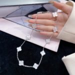 [Eternal Jewelry]CLOVER 10 MOTIFS WHITE MOTHER OF PEARL NECKLACE - 图片 11