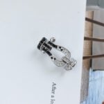 [Eternal Jewelry]FORCE LARGE HORSESHOE BLACK WHITE DIAMOND BRACELET SILVER - 图片 15