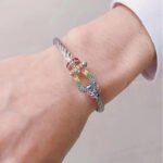 [Eternal Jewelry]FORCE LARGE HORSESHOE  COLORED DIAMOND BRACELET ROSE GOLD - 图片 17