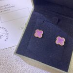 [Eternal Jewelry]CLOVER MINI 9.5MM  PURPLE VIOLET EARRINGS - 图片 2
