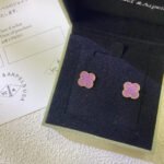 [Eternal Jewelry]CLOVER MINI 9.5MM  PURPLE VIOLET EARRINGS - 图片 3