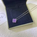 [Eternal Jewelry]CLOVER 15MM  PURPLE VIOLET NECKLACE - 图片 4