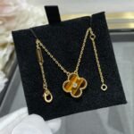 [Eternal Jewelry]CLOVER 15MM DIAMOND AND YELLOW TIGER'S EYE AGATE necklace - 图片 4