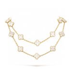 [Eternal Jewelry]CLOVER 20 MOTIFS WHITE MOP NECKLACE