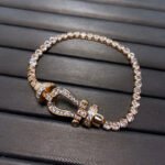 [Eternal Jewelry]FORCE  LARGE HORSESHOE FULL DIAMOND TENNIS BRACELET - 图片 7