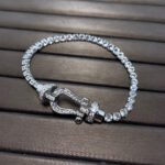 [Eternal Jewelry]FORCE  LARGE HORSESHOE FULL DIAMOND TENNIS BRACELET - 图片 8