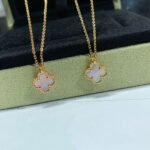 [Eternal Jewelry]CLOVER 15MM PINK MOTHER-OF-PEARL SINGLE FLOWER NECKLACE - 图片 4