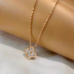 [Eternal Jewelry]CLOVER 15MM DIAMOND SINGLE FLOWER NECKLACE - 图片 3