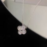 [Eternal Jewelry]CLOVER 15MM DIAMOND SINGLE FLOWER NECKLACE - 图片 5