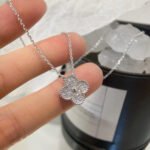 [Eternal Jewelry]CLOVER 15MM DIAMOND SINGLE FLOWER NECKLACE - 图片 7
