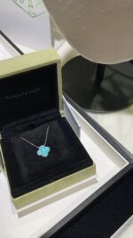 [Eternal Jewelry]CLOVER 15MM DIAMOND SVRES PORCELAIN  NECKLACE SILVER - 图片 4