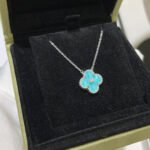[Eternal Jewelry]CLOVER 15MM DIAMOND SVRES PORCELAIN  NECKLACE SILVER - 图片 6