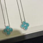 [Eternal Jewelry]CLOVER 15MM DIAMOND SVRES PORCELAIN  NECKLACE SILVER - 图片 7