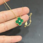 [Eternal Jewelry]CLOVER 15MM DIAMOND TURQUOISE NECKLACE - 图片 3