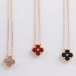 [Eternal Jewelry]CLOVER 15MM DIAMOND CARNELIAN NECKLACE - 图片 7