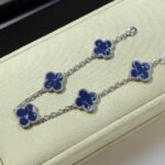 [Eternal Jewelry]CLOVER 5 MOTIF PIETERSITE SILVER BRACELET - 图片 2