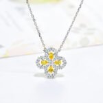 [Eternal Jewelry]LOOP NECKLACE FULL MOTIF DIAMOND 16MM MULTIPLE COLORS - 图片 5