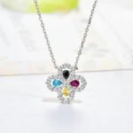 [Eternal Jewelry]LOOP NECKLACE FULL MOTIF DIAMOND 16MM MULTIPLE COLORS - 图片 9