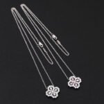 [Eternal Jewelry]LOOP NECKLACE FULL MOTIF DIAMOND 16MM MULTIPLE COLORS - 图片 16